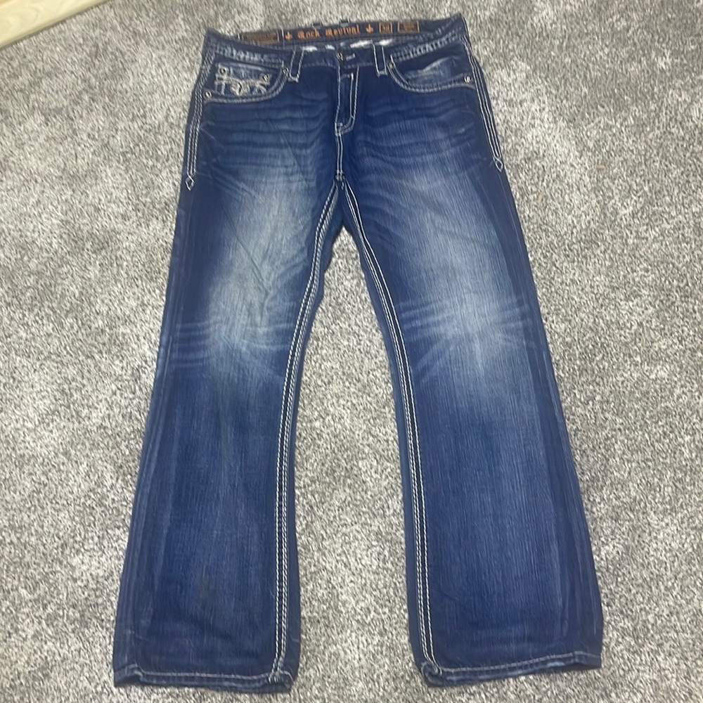Mens Rock Revival Jeans